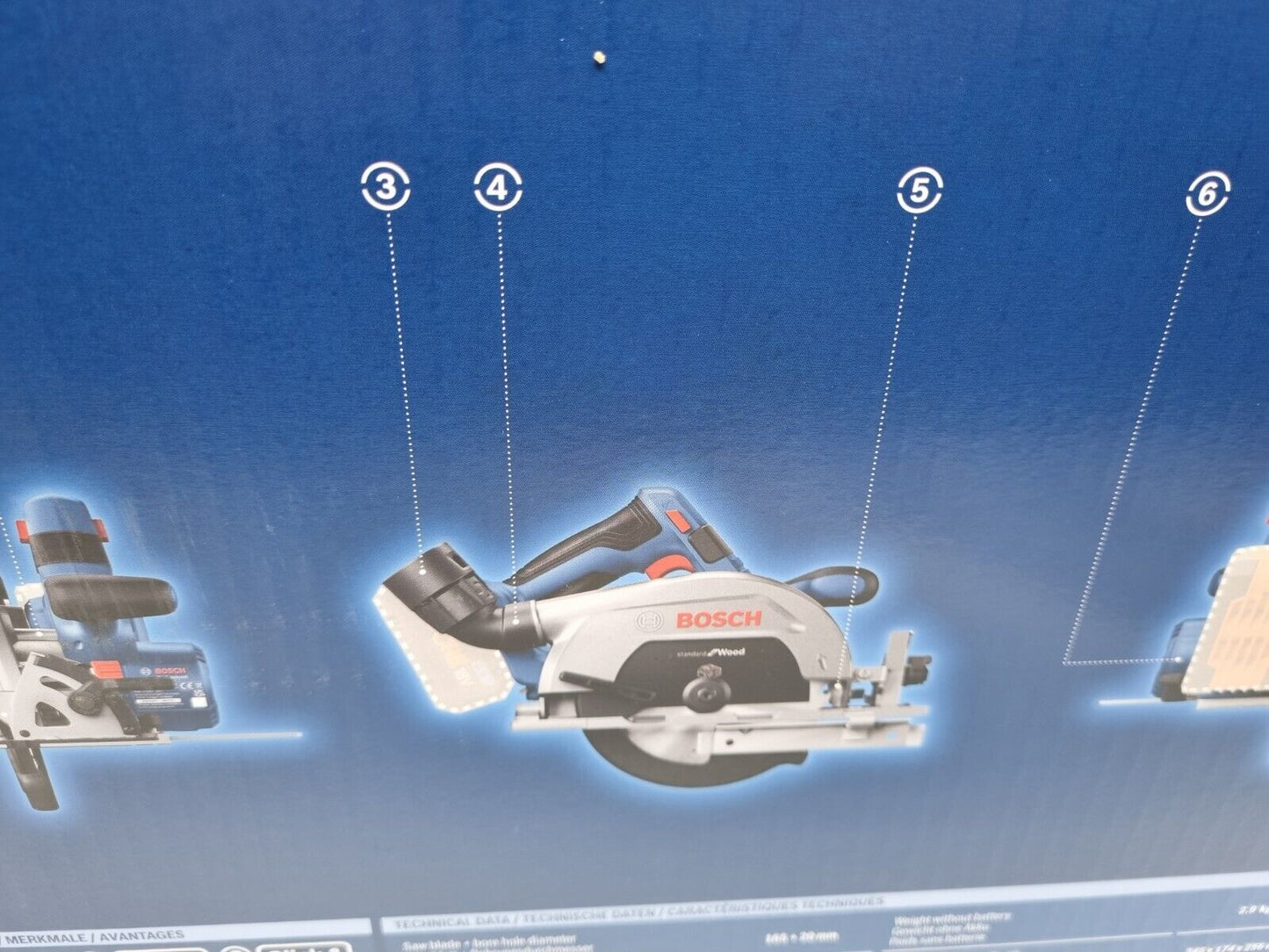 Bosch 18v Brushless Circular Saw GKS18V-57-2 - New