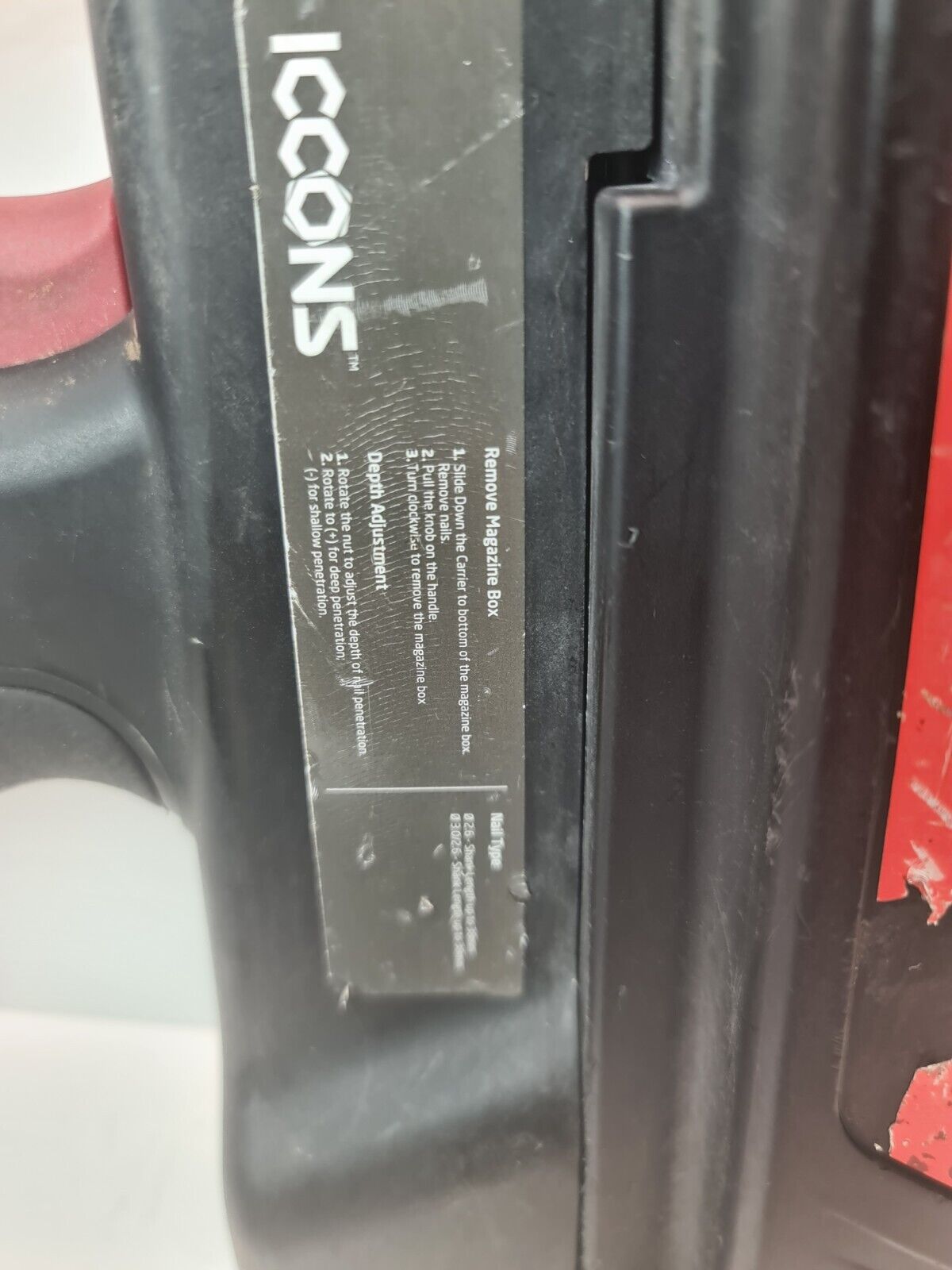 Iccons GT3 Gas Steel Framer Nail Gun Kit - Used