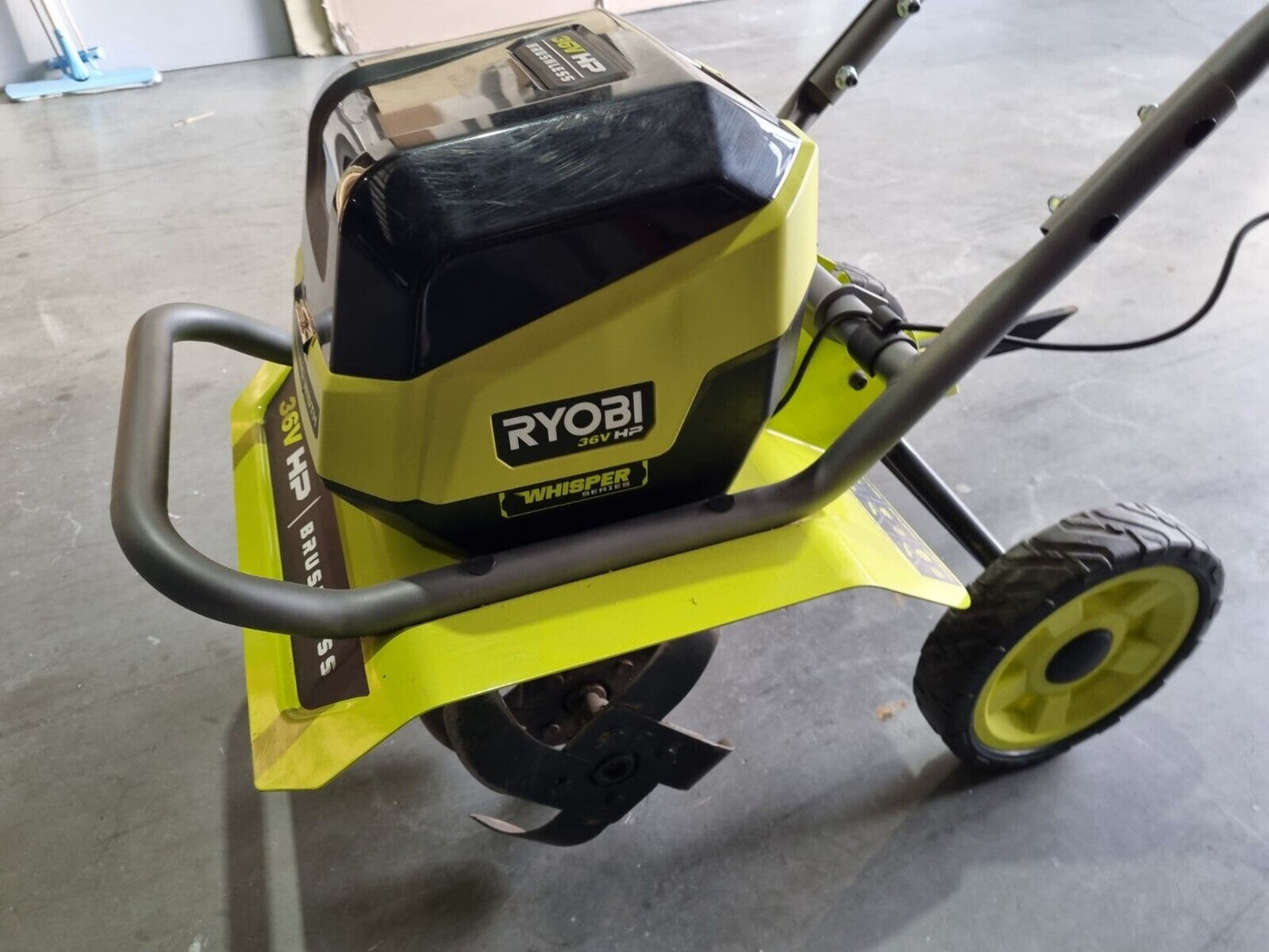 Ryobi 36v HP 40cm Front Tine Cultivator - Near New