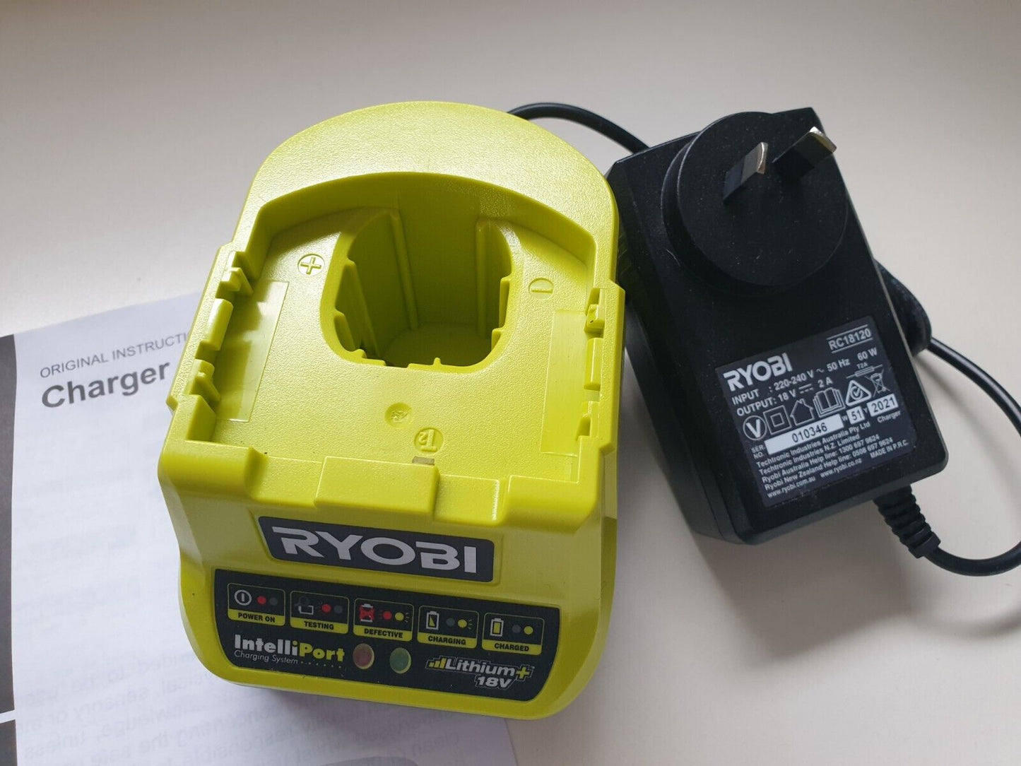 Ryobi 18v Fast Charger- New