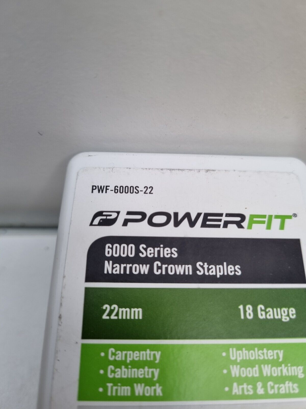 Powerfit 6000 Series Narrow Crown Staples 22mm + 38mm