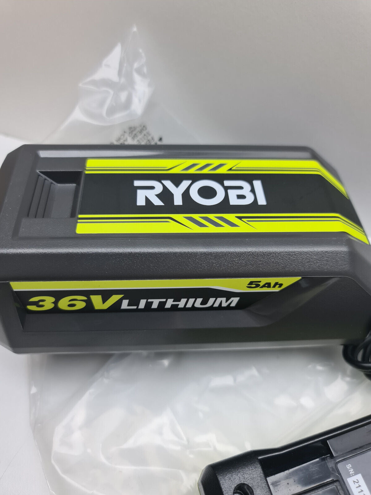 Ryobi 36v 5Ah Battery + Charger - New