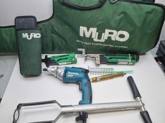 Muro Screw Gun Kit with 2x Collated Heads - Great Condition