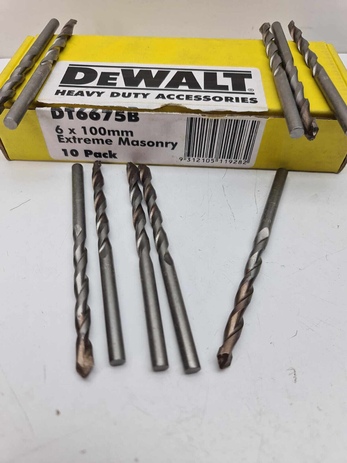 Dewalt Extreme 6mm x 100mm x10 Concrete + Tile Drill Bit  suits standard drill