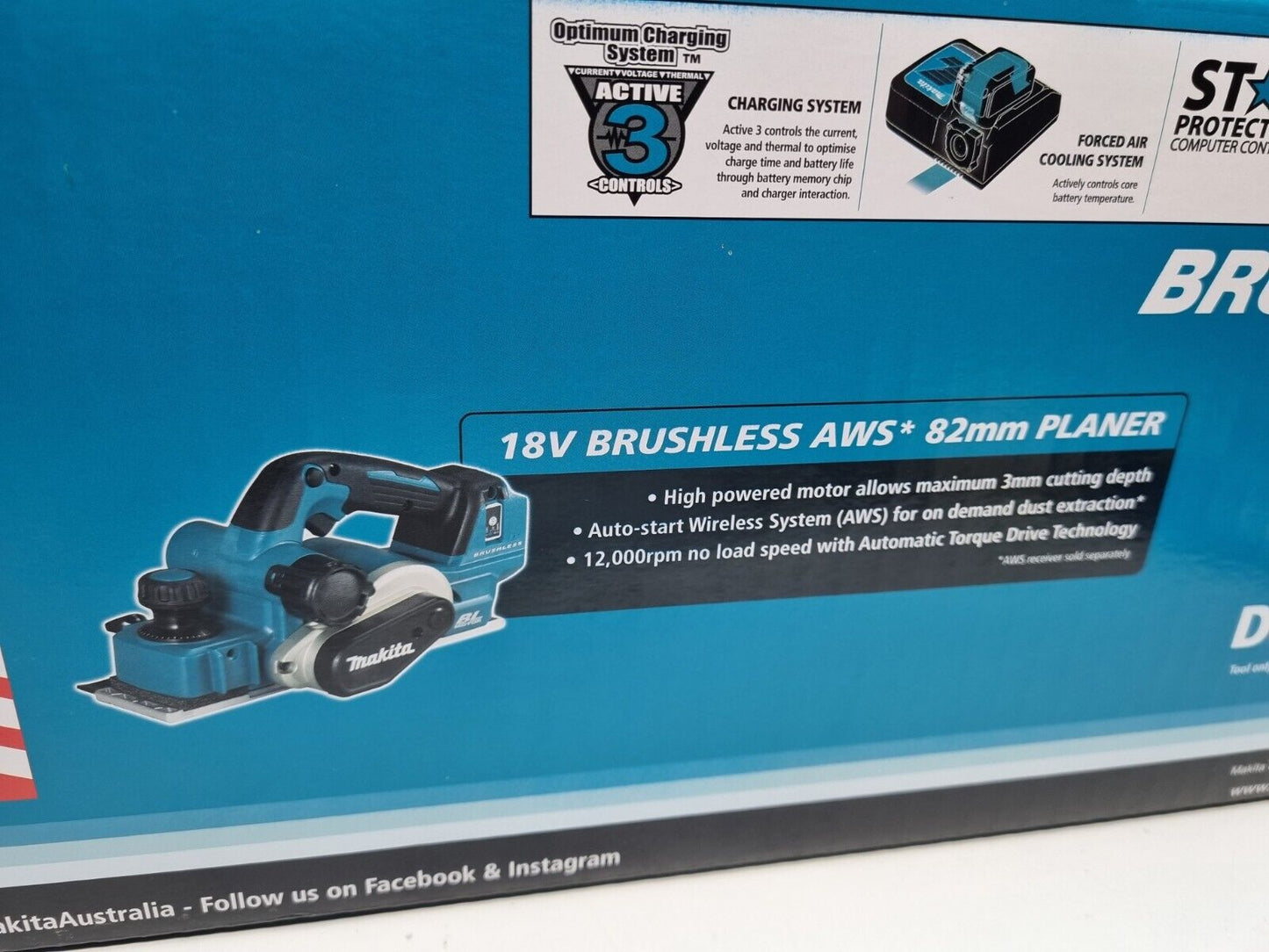 Makita 18v Brushess Planer DKP181Z - New + Genuine