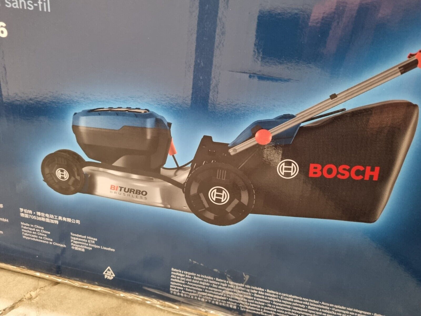 Bosch 18v Bi-turbo Brushless Lawn Mower GRA18V2-46 - 2x 18v - New