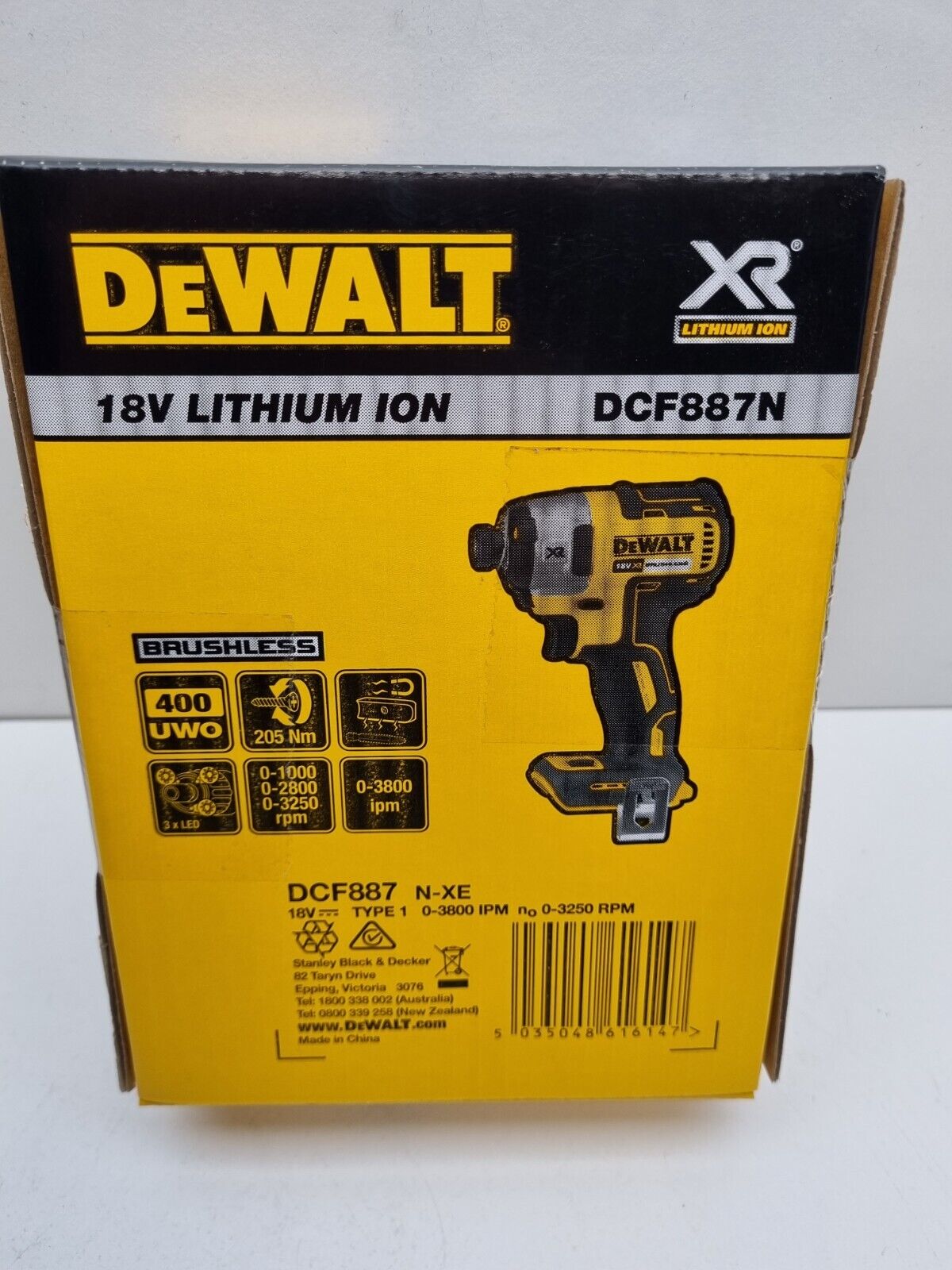 Dewalt 18v Brushless Impact Driver DCF887 - New