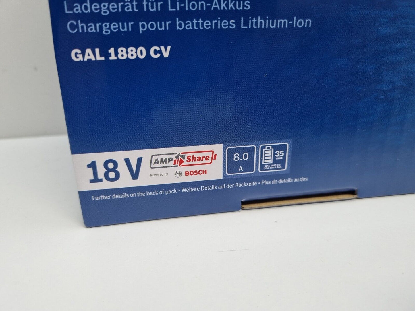 Bosch Blue 18v Rapid Charger GAL1880CV - New in Box