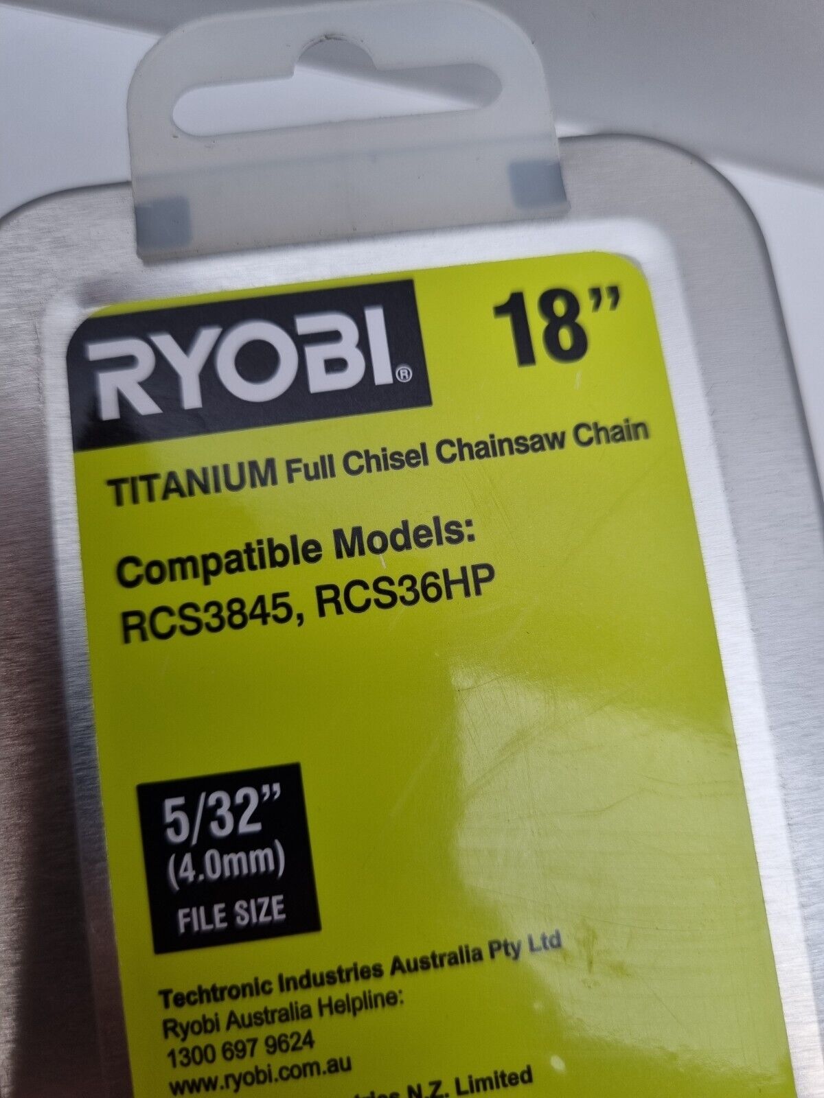 Ryobi Titanium 18" Full Chisel Chainsaw Chain - New