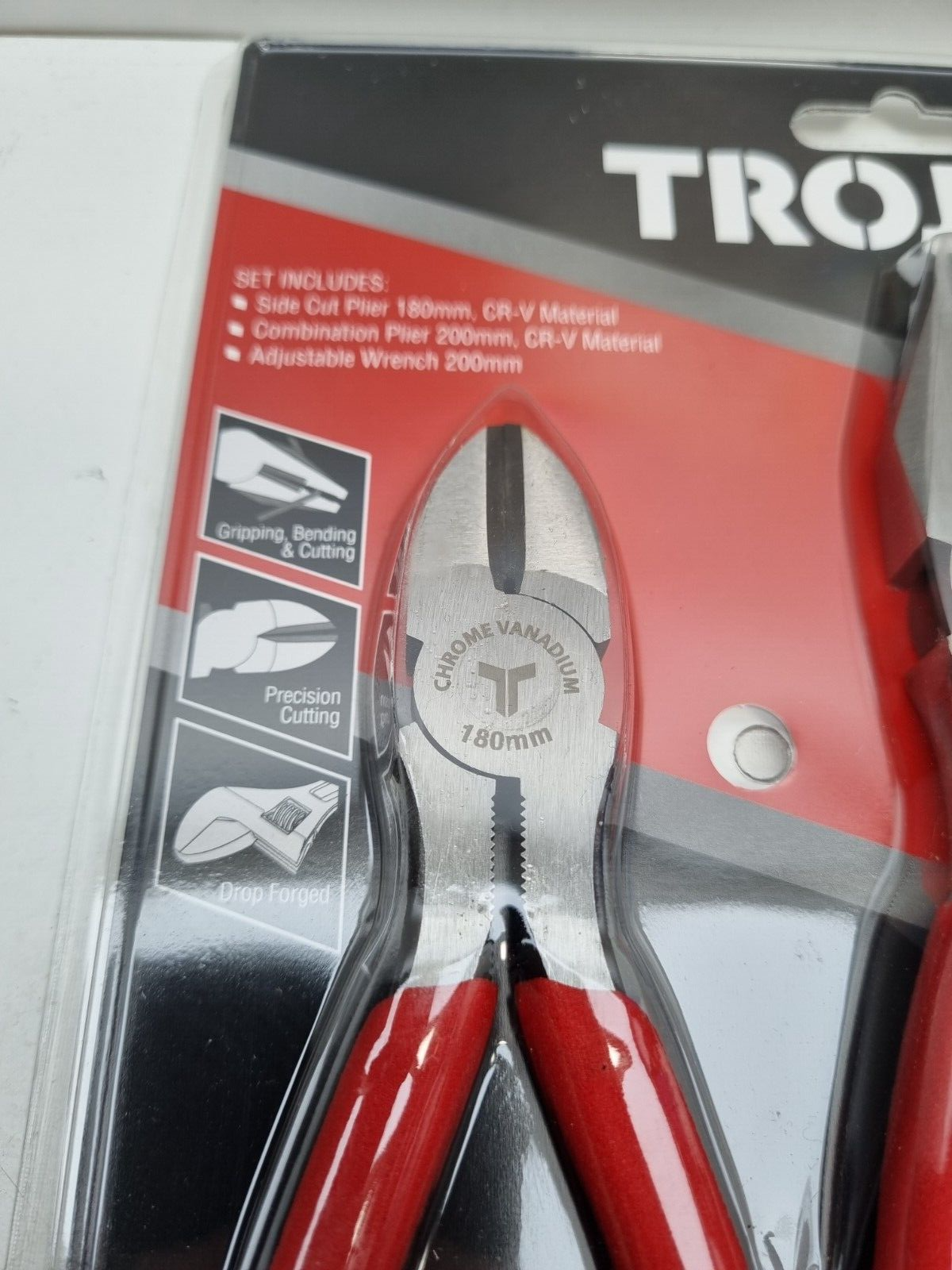 Trojan Plier and Shifter 3 Piece Set - New - Lifetime Warranty