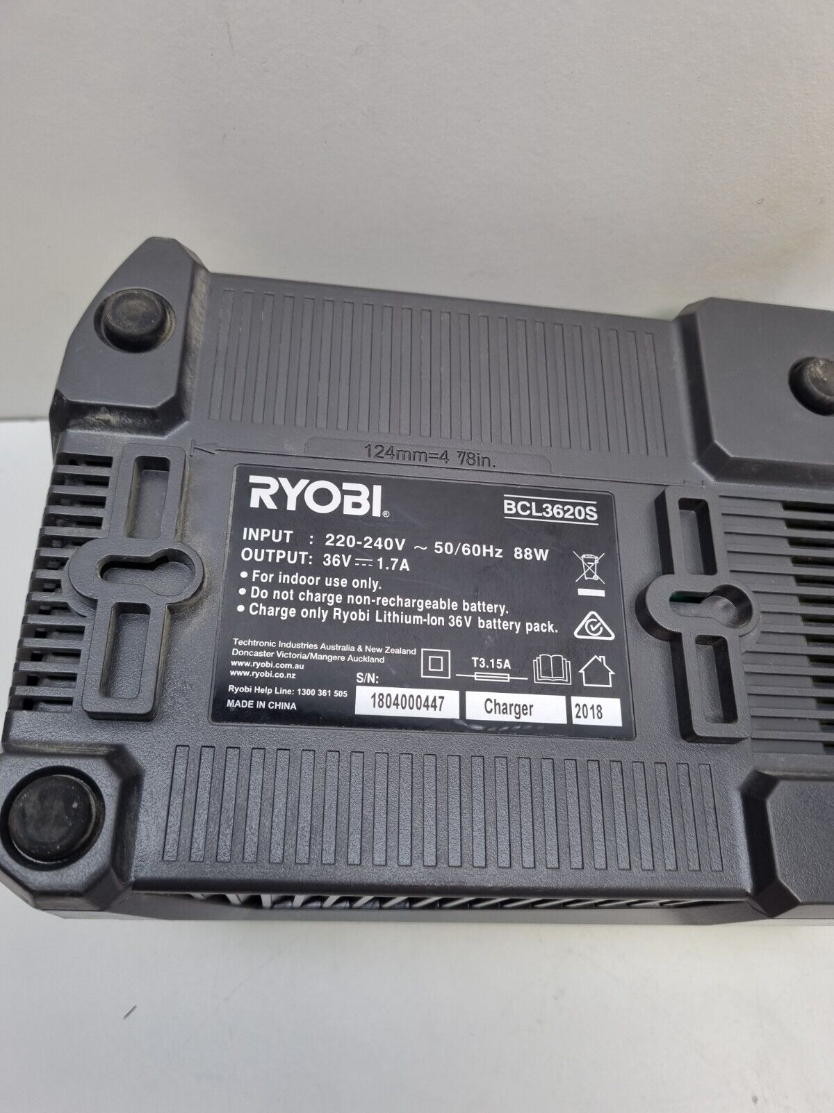 Ryobi 36v Battery Charger BCL3620S - Used