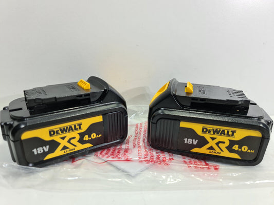 Dewalt 18v 4Ah Batteries x2 DCB182 - New + Genuine