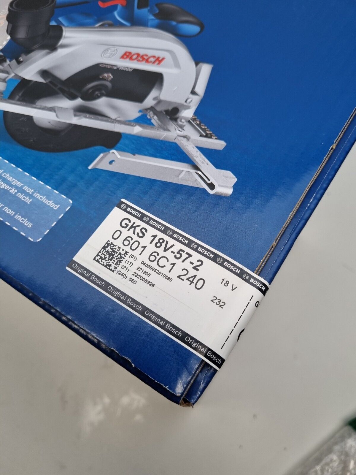 Bosch 18v Brushless Circular Saw GKS18V-57-2 - New