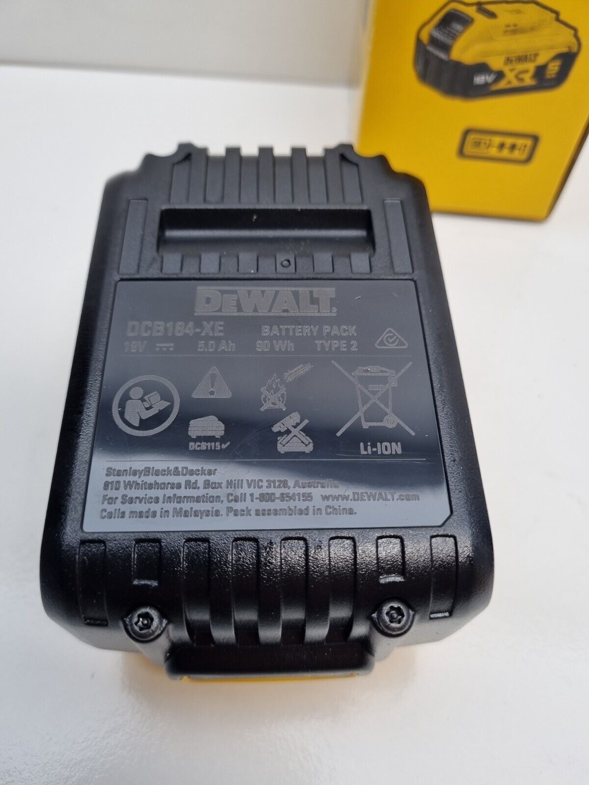 Dewalt 18v 5Ah Battery DCB184 - 2024 + Genuine