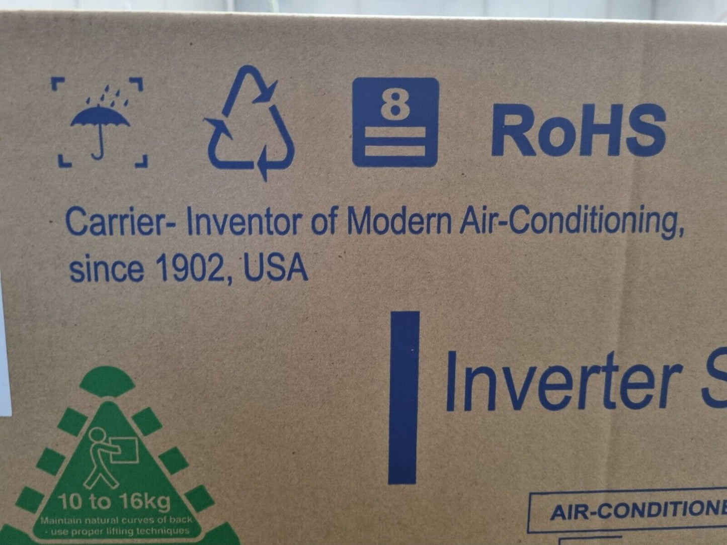 Carrier Allure 5.0KW Inverter Split System - New in Box