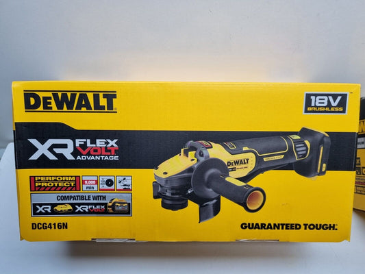 Dewalt 18v Brushless Flexvolt Advantage Angle Grinder 125mm DCG416N - New in Box