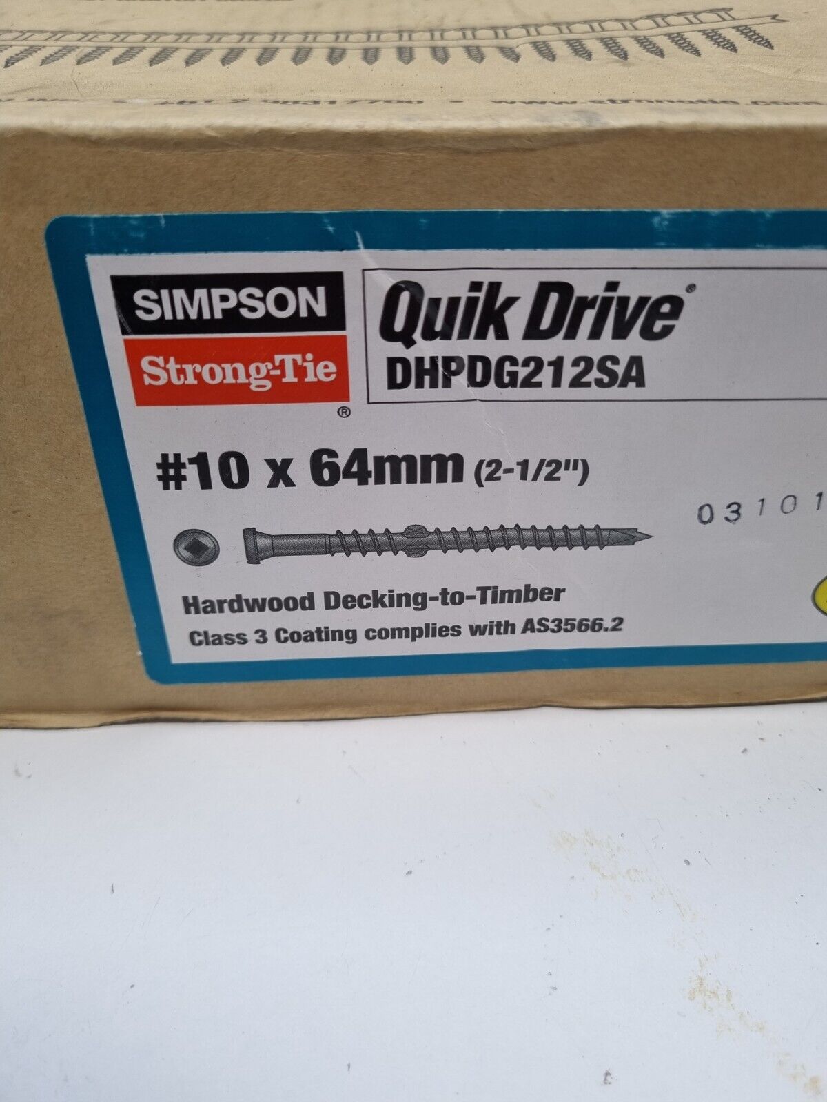 Quick Drive Collated 64mm Decking Screws x600