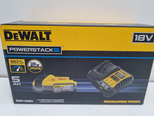 Dewalt 18v Charger + 5Ah Power Stack Battery Kit