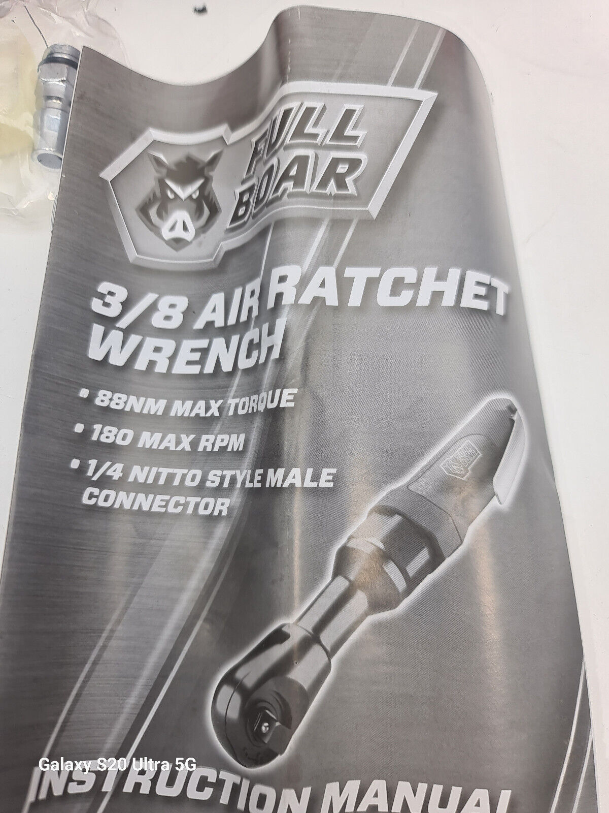 Full Boar 3/8" Air Ratchet Wrench - New in Box