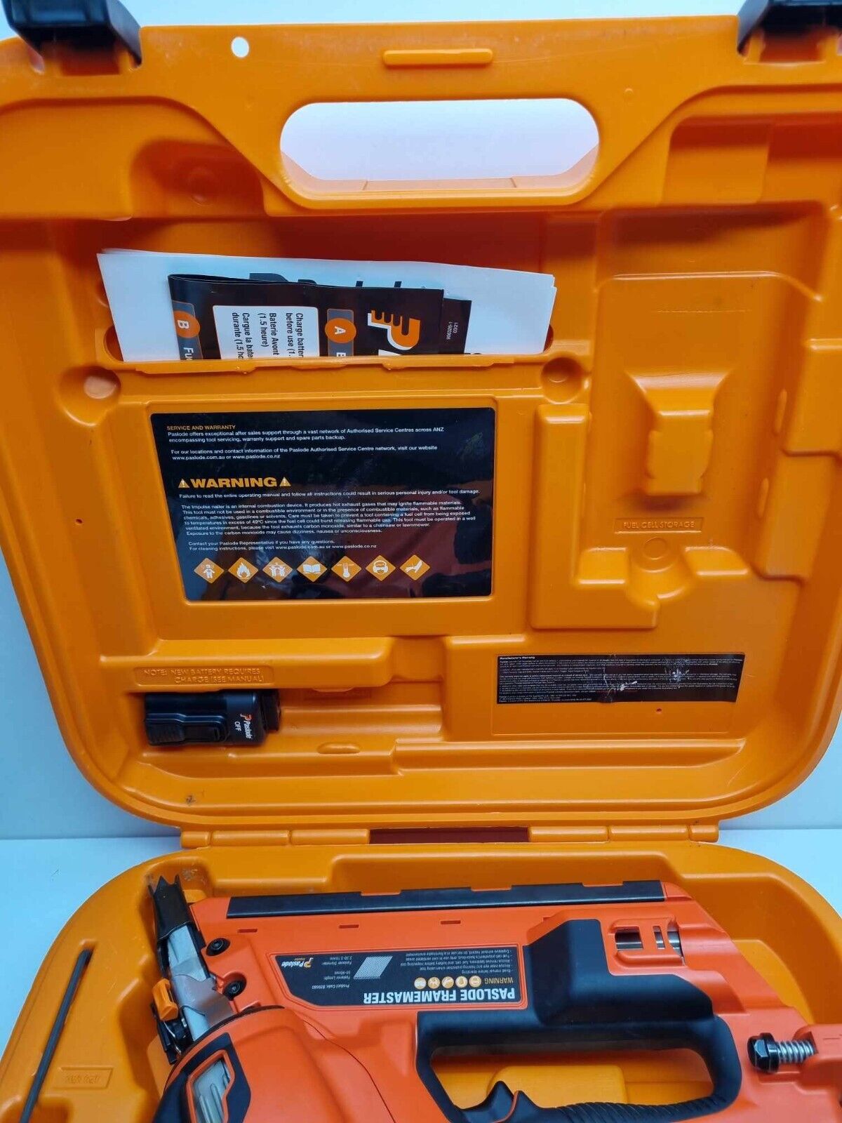 Paslode Frame Master Nail Gun Kit - New Condition