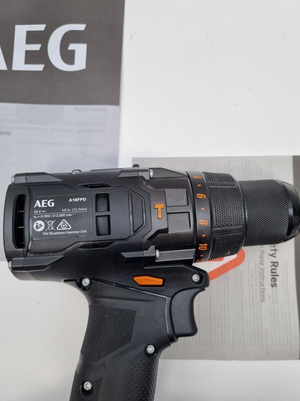 AEG 18v Fusion Hammer Drill A18FPD - Limited Edition - New