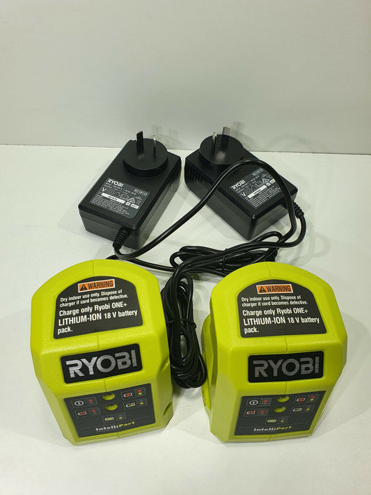 Ryobi 18v Chargers x2 RC18115 - New