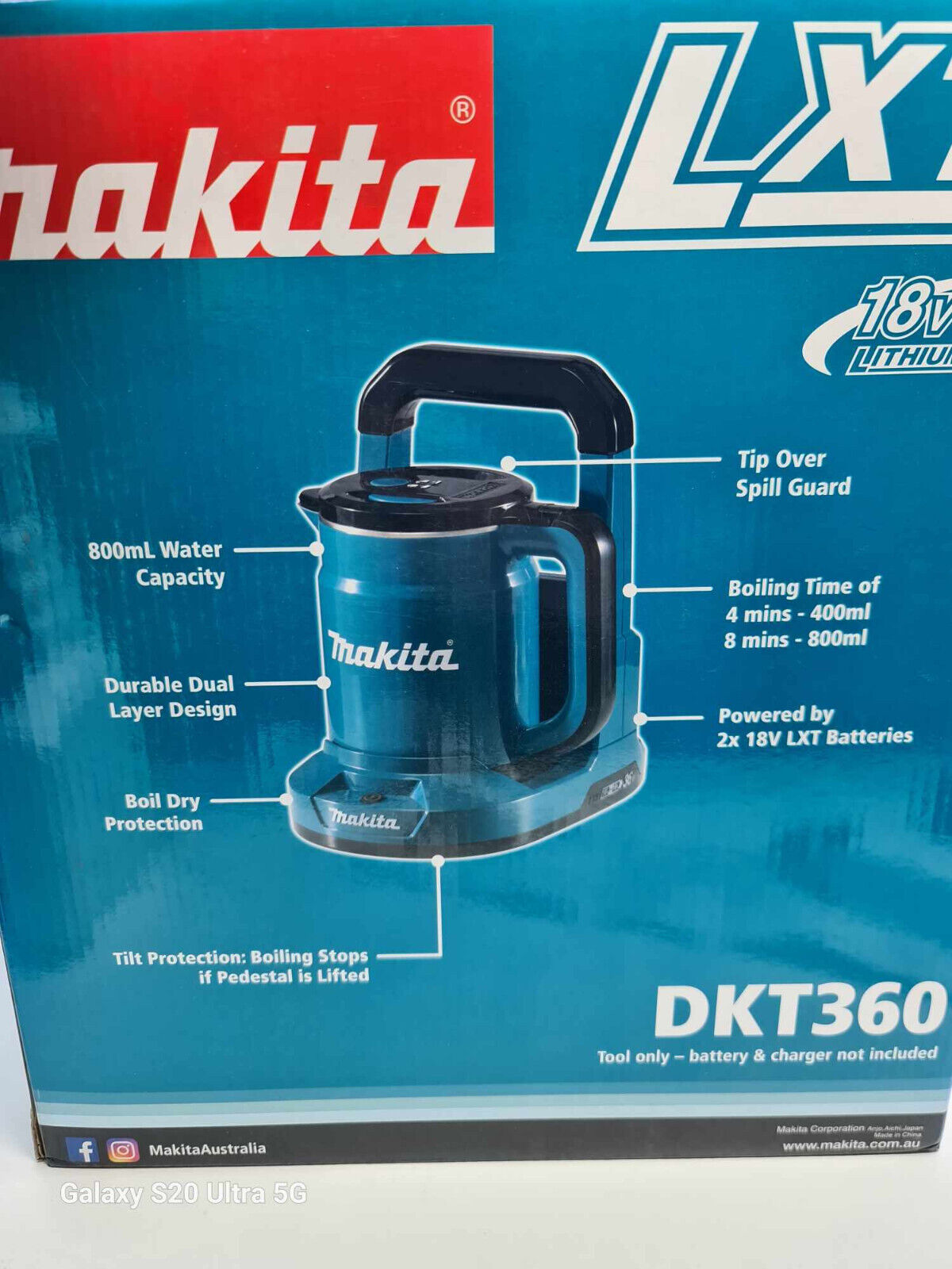 Makita 18v 36v Kettle Jug DKT360 - New