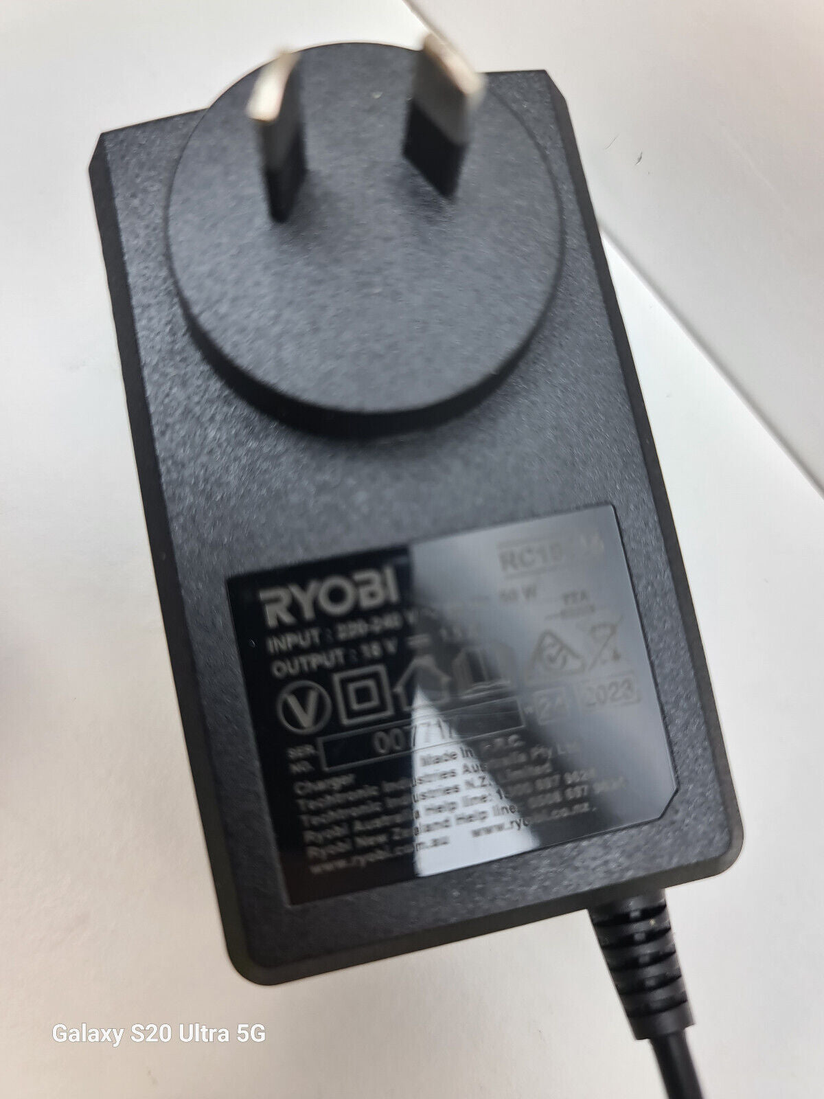 Ryobi 18v Battery Charger - Trickle Charge - New