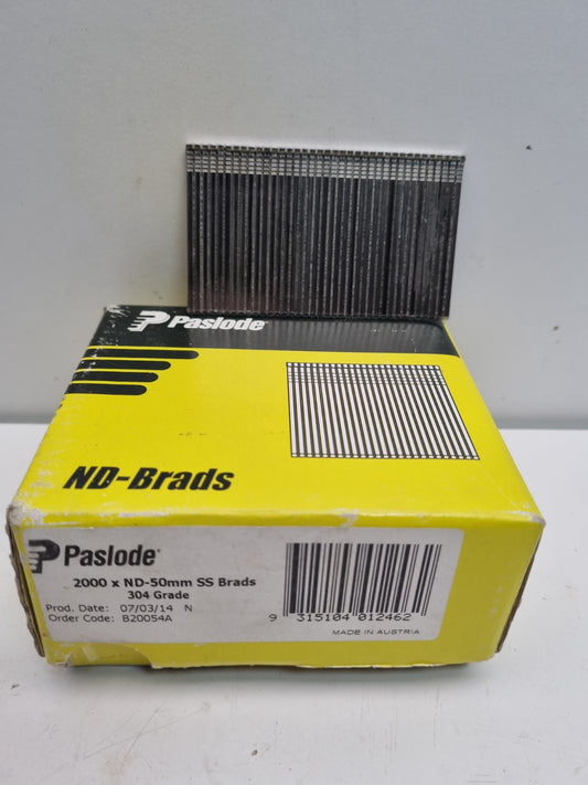Paslode Brads Nails ND 50mm Building Renovating