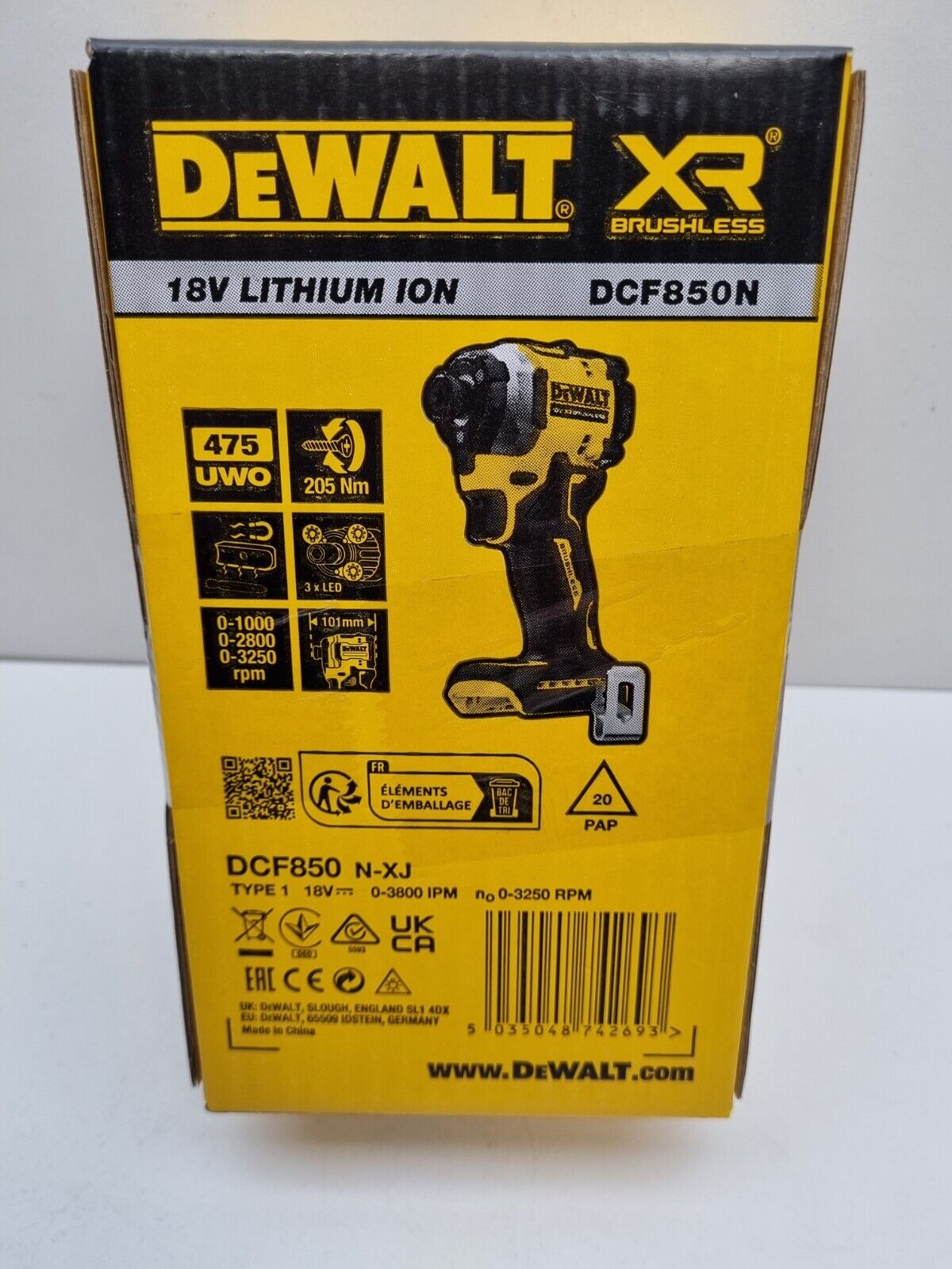 Dewalt 18v Brushless Impact Driver DCF580N - New in Box