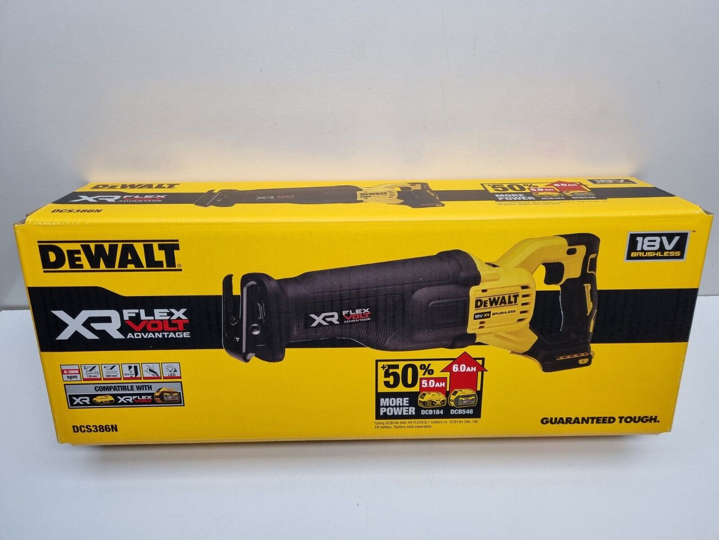 Dewalt 18v Brushless Flexvolt Advantage Reciprocating Saw DCS386N-XE -New in Box