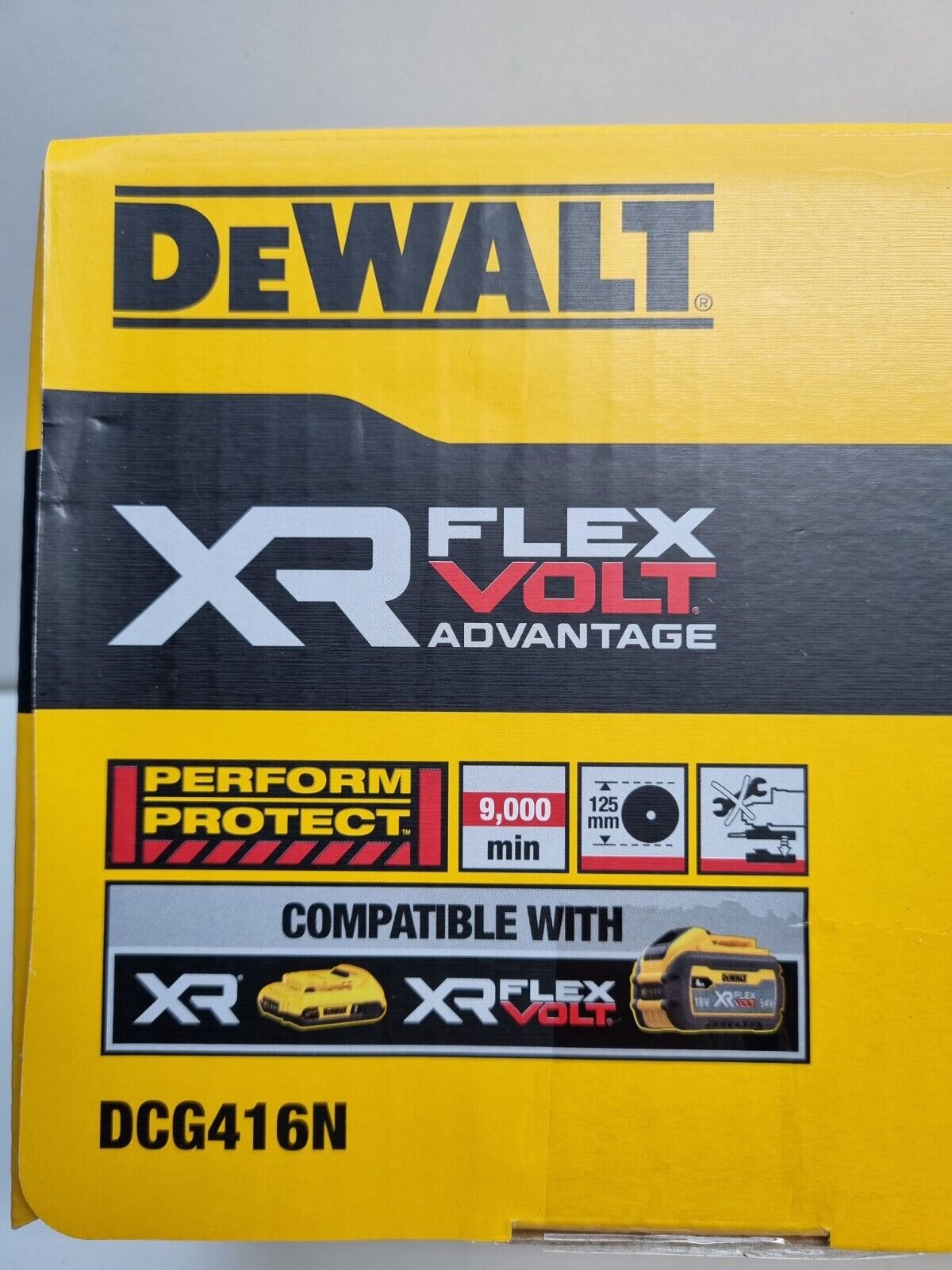 Dewalt 18v Brushless Flexvolt Advantage Angle Grinder 125mm DCG416N - New in Box