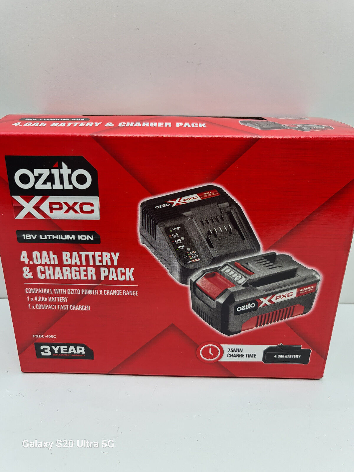 Ozito 18v Charger + 4AH Battery - New