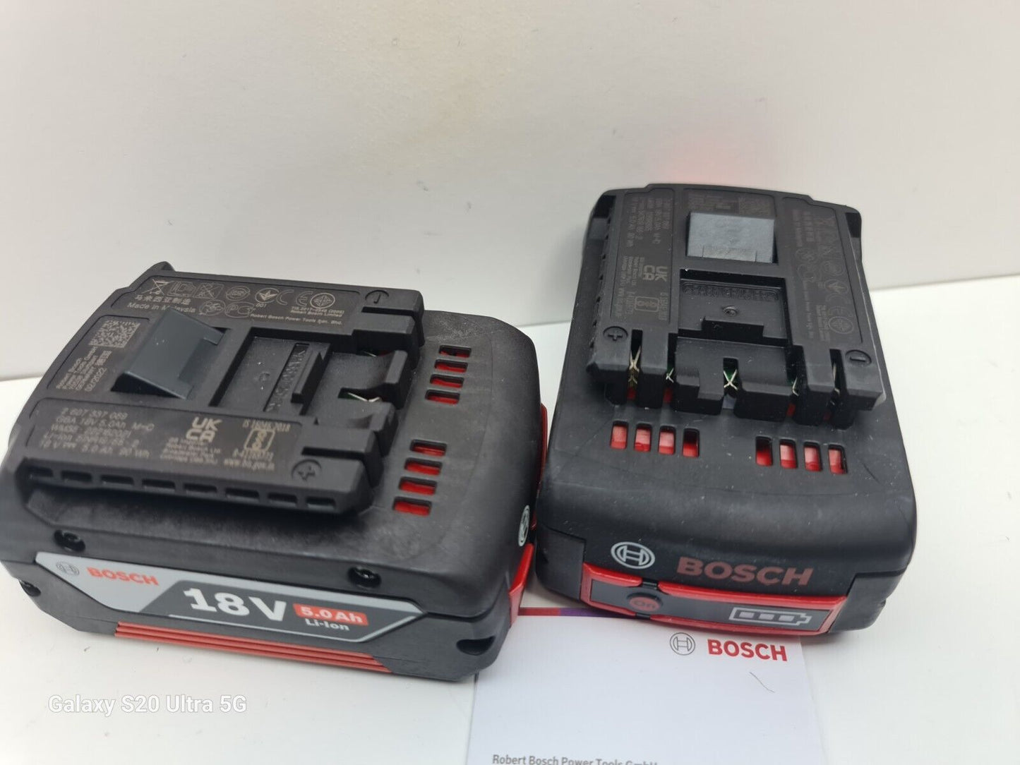 Bosch 18v 5AH Battery x2 - New + Genuine