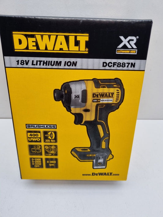 Dewalt 18v Brushless Impact Driver DCF887 - New