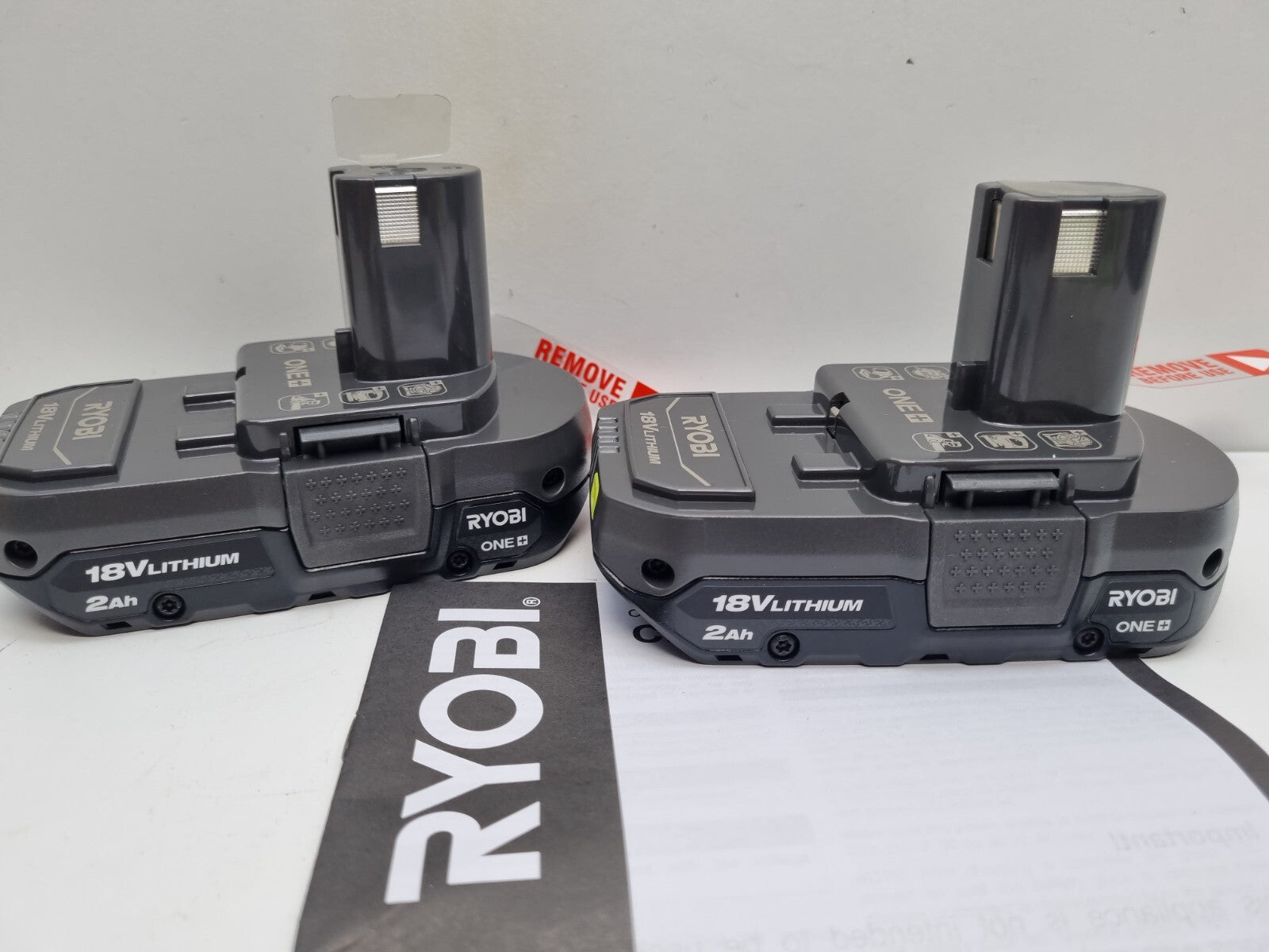 Buy Ryobi Power Tools 18v 2.0Ah Batteries x2 Garden Tools Accessories