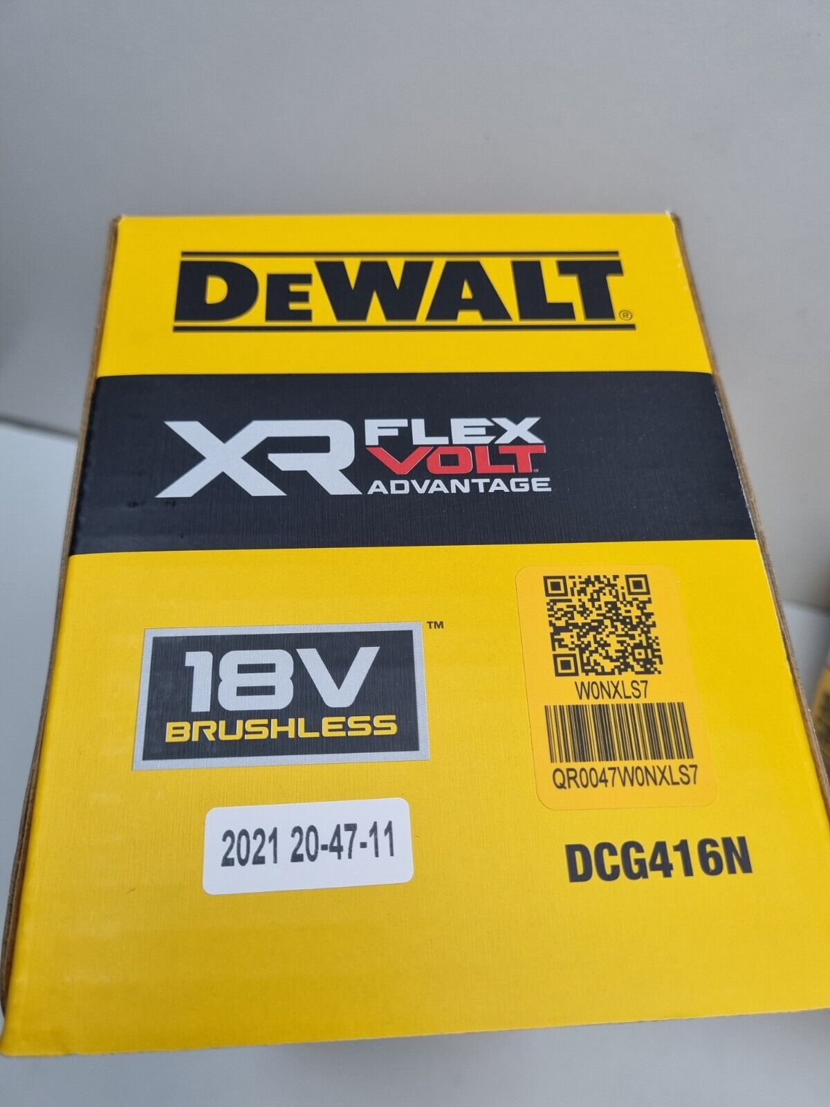 Dewalt 18v Brushless Flexvolt Advantage Angle Grinder 125mm DCG416N - New in Box