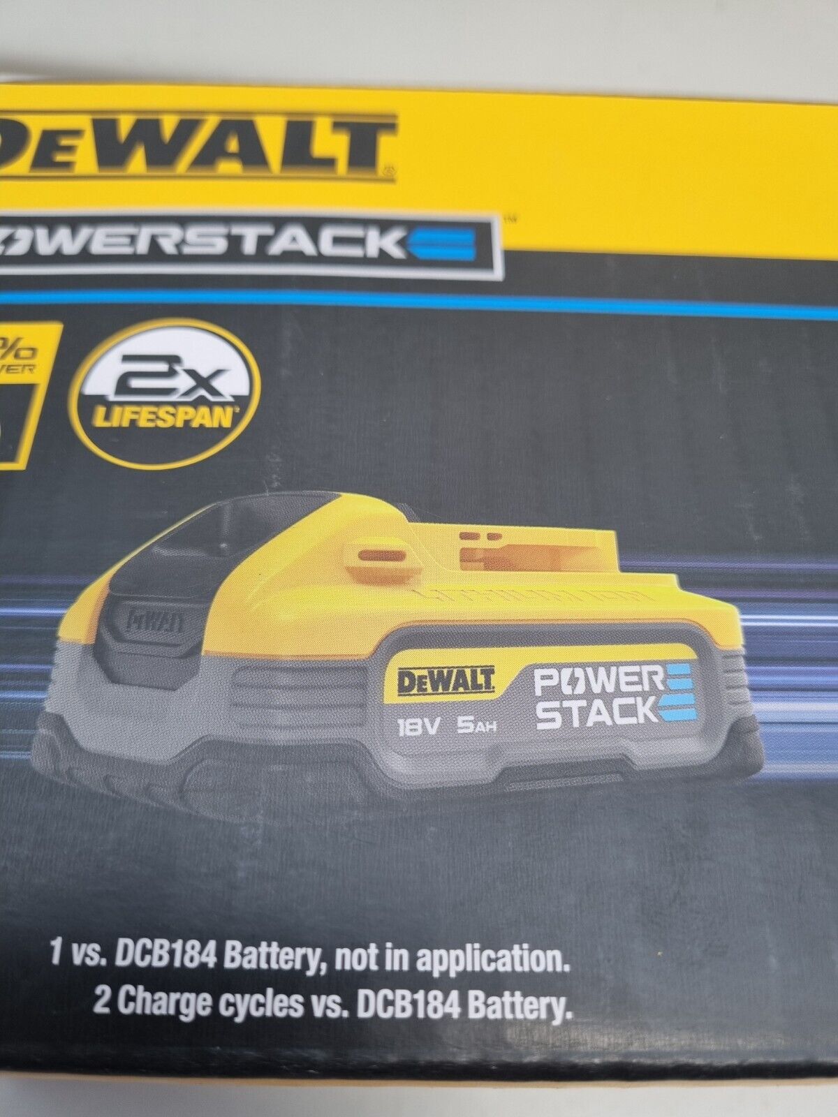 Dewalt 18v Charger + 5Ah Power Stack Battery Kit