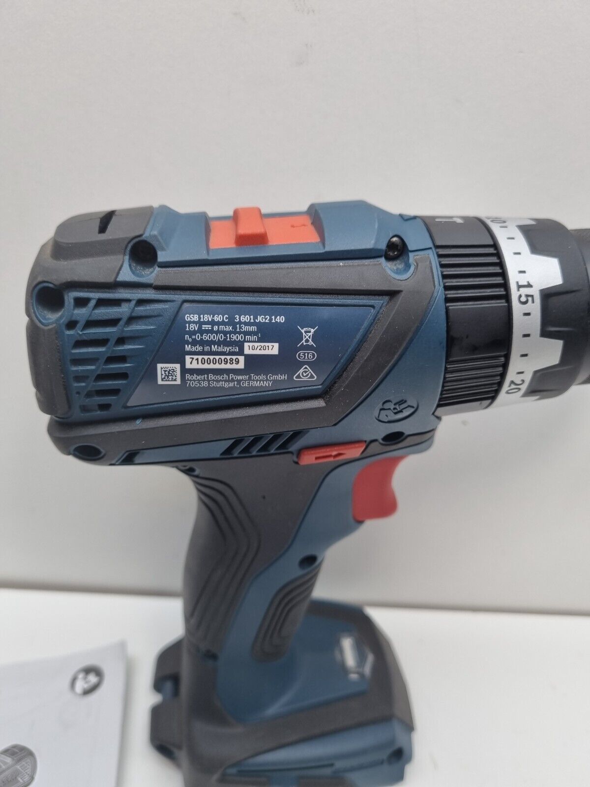 Bosch 18v Brushless Hammer Drill GSB18V-60C - New