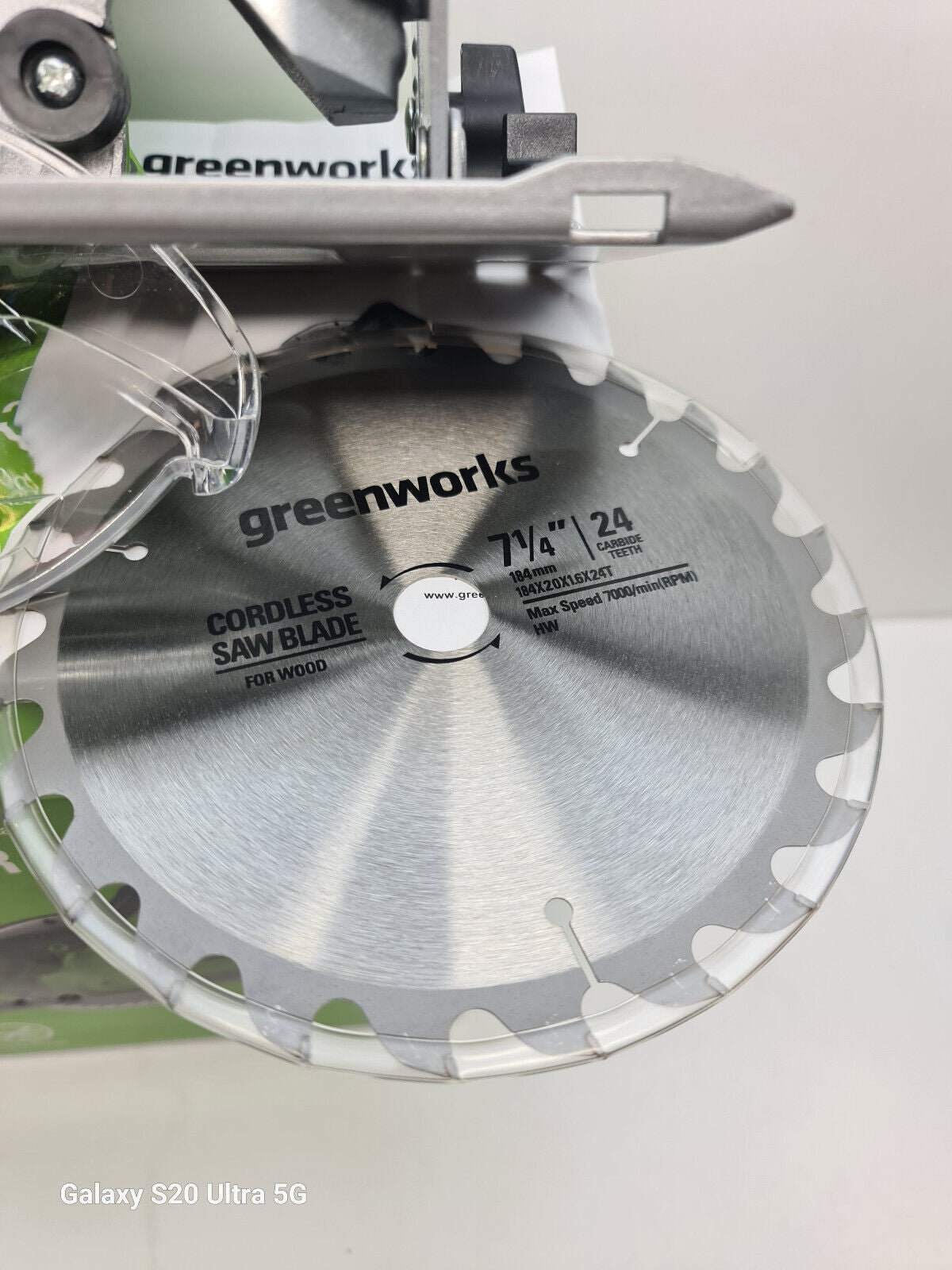 Greenworks 24v Brushless Circular Saw CRD401 - New