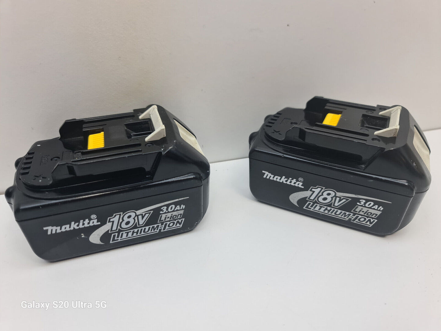 Makita 18v 3Ah Battery x2 - Used + Genuine