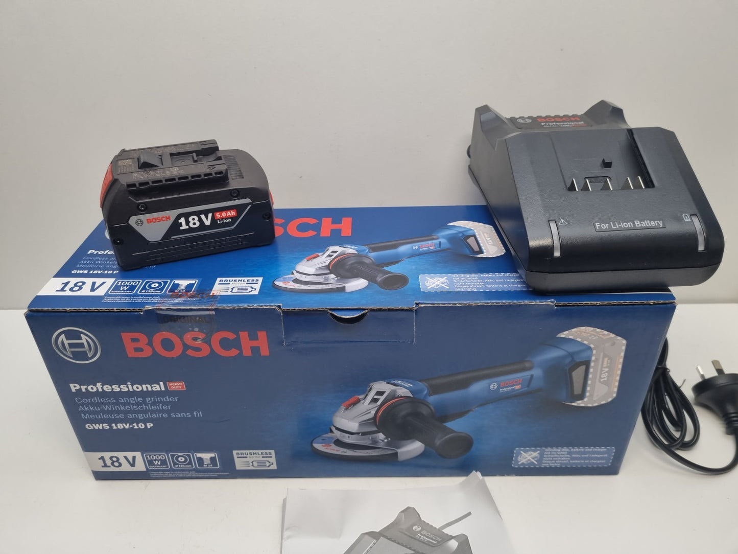 Bosch 18v Power Tools Accessories Grinder Charger Battery 5Ah