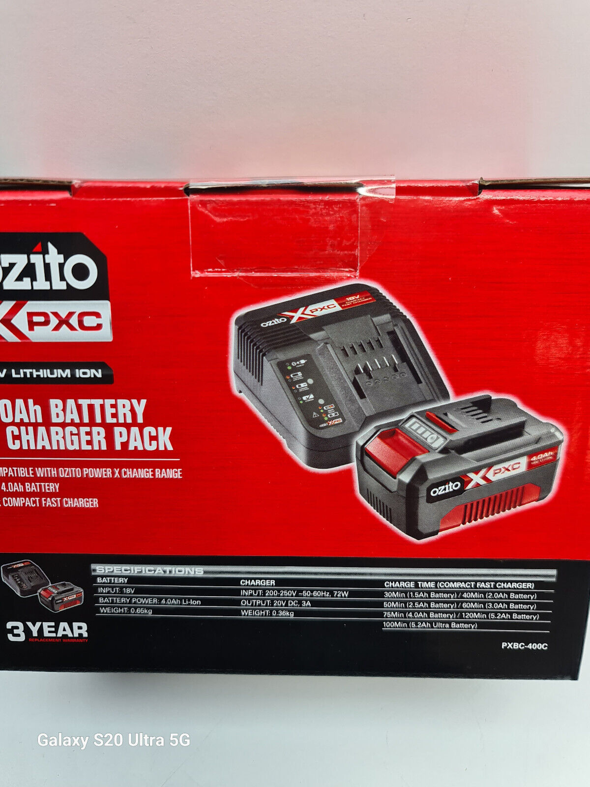 Ozito 18v Charger + 4AH Battery - New