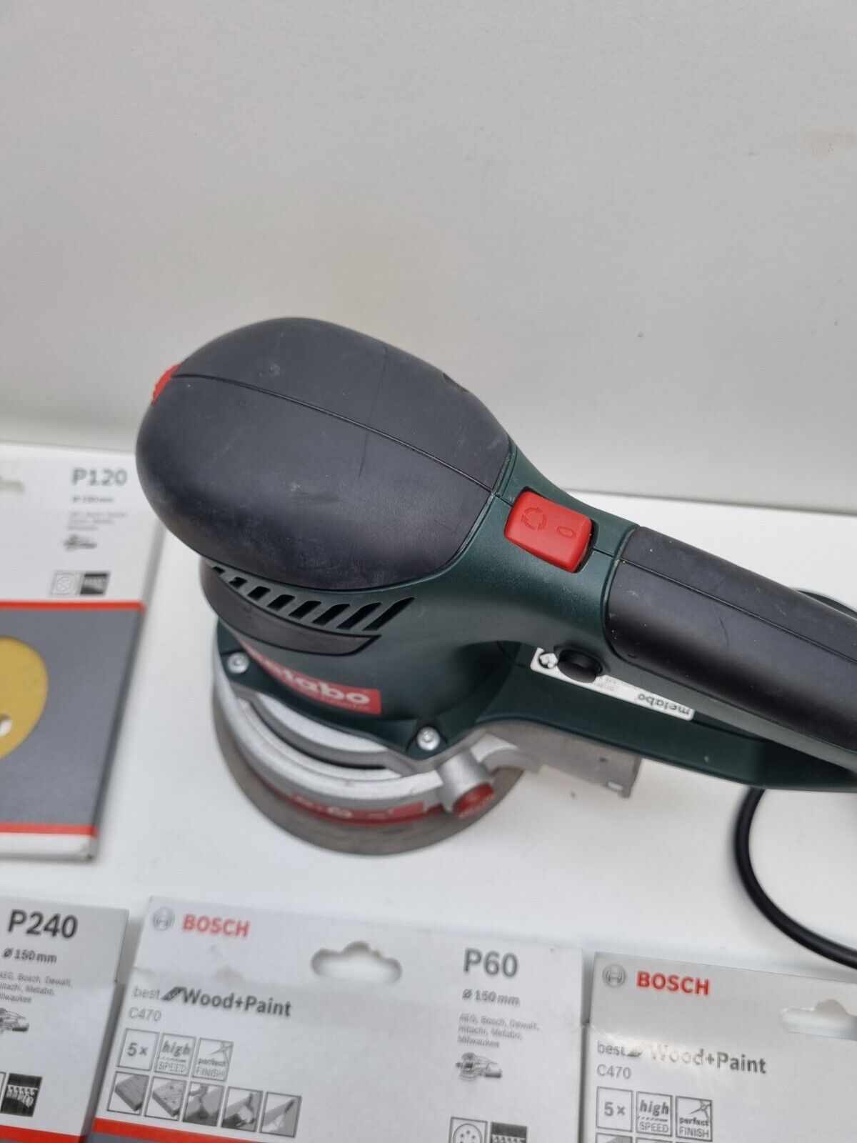 Metabo SXE450 Turbo Tec 150mm Orbital Sander + Pads