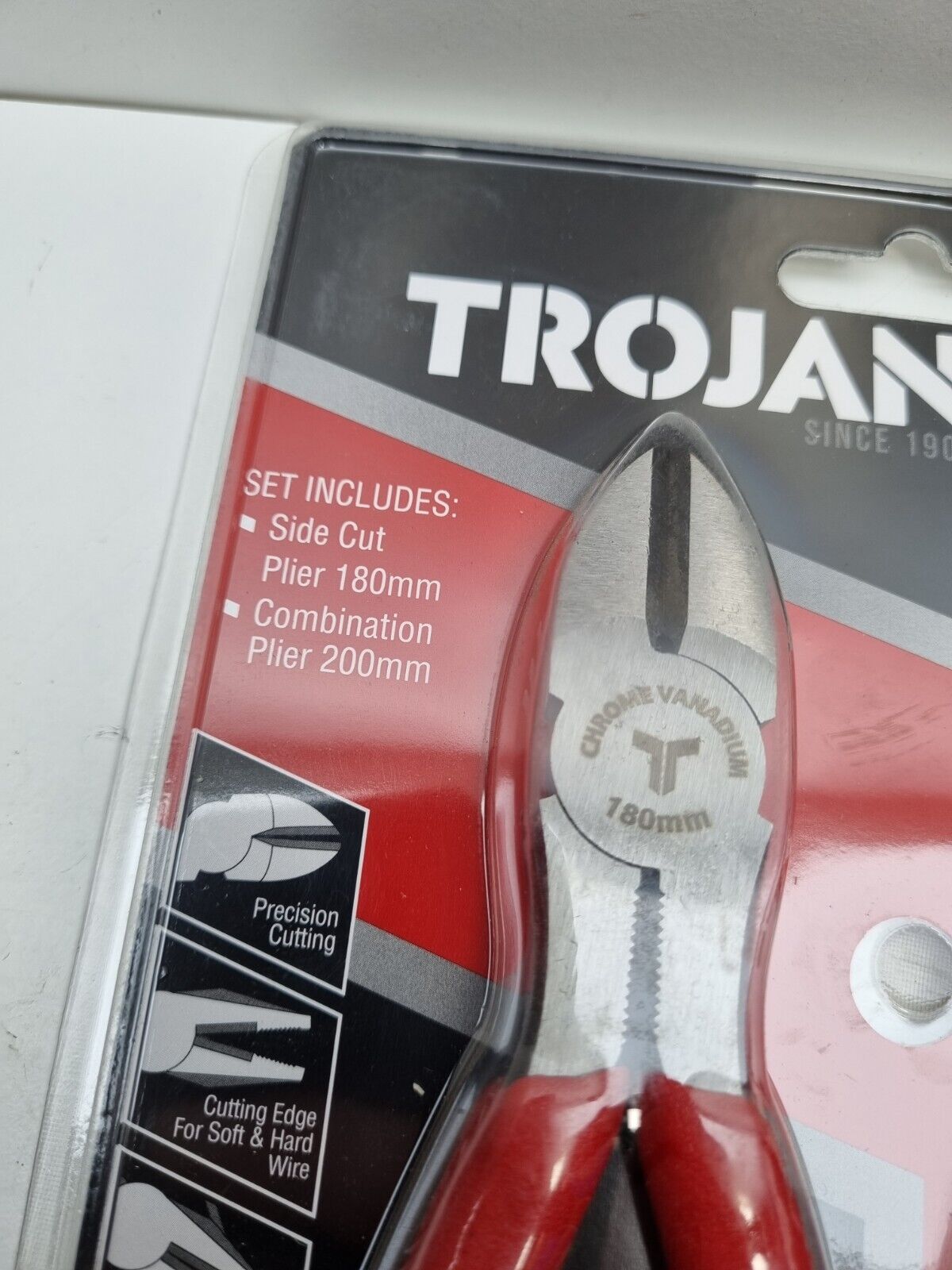 Trojan Plier Set - Side Cut Combination Plier - New + Genuine