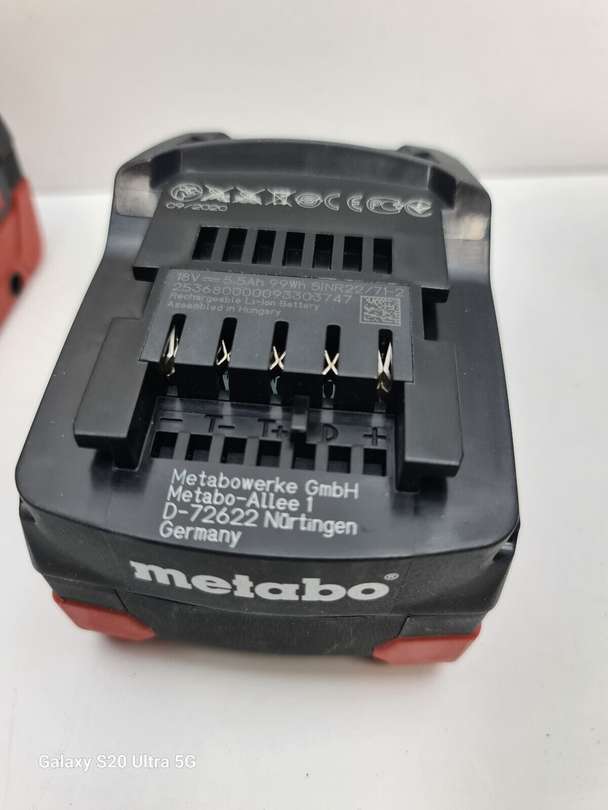 Metabo 18v 5.5AH Battery CAS x2 - New + Genuine