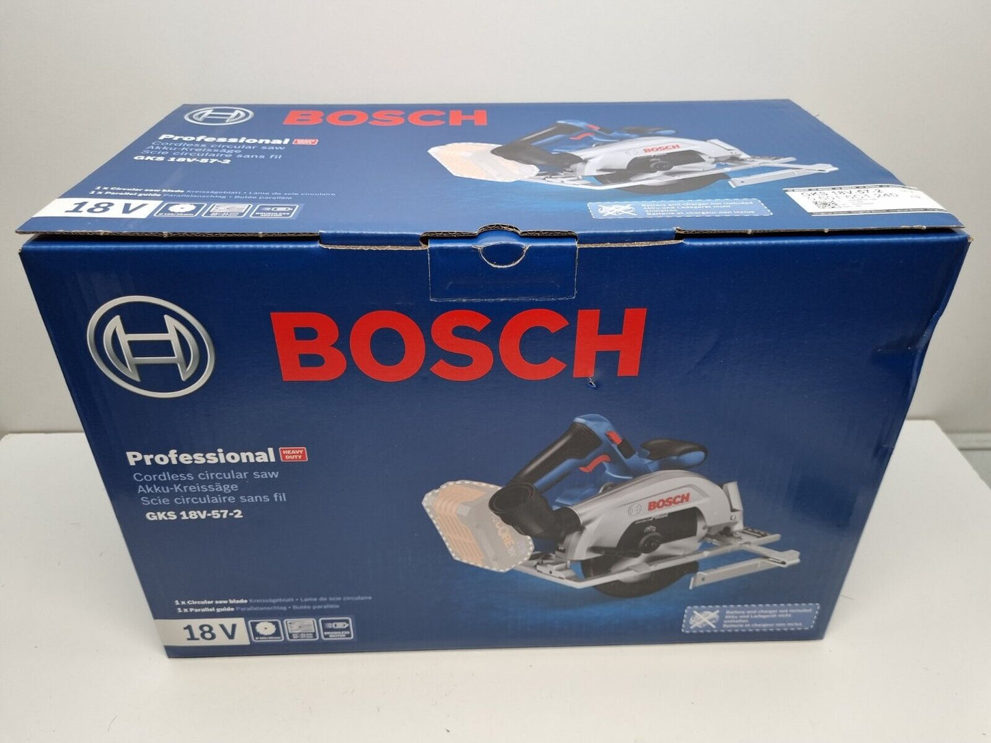 Bosch 18v Brushless Circular Saw GKS18V-57-2 - New