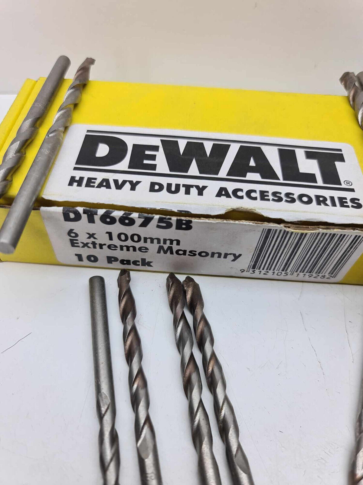 Dewalt Extreme 6mm x 100mm x10 Concrete + Tile Drill Bit  suits standard drill