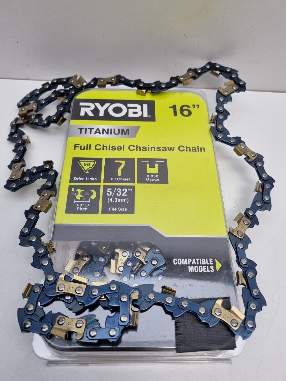 Ryobi 16" Titanium Chain 56-0.050 - 3/8 home improvement