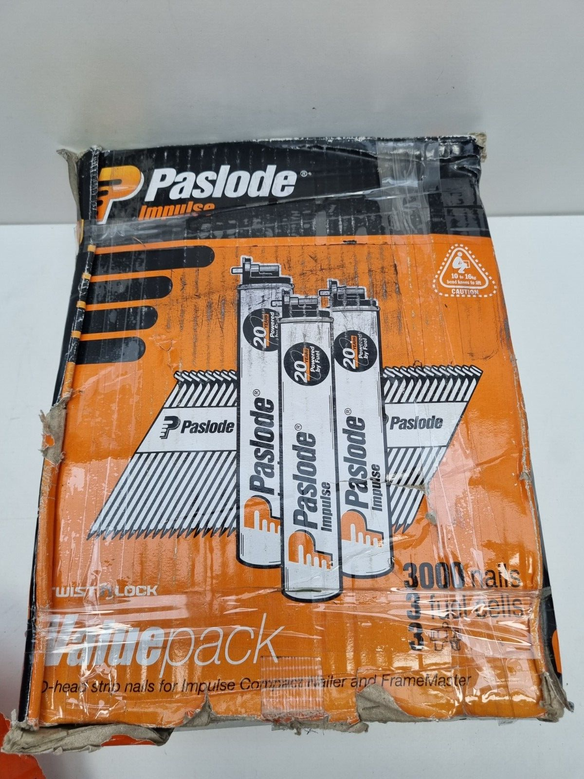 Paslode Nails 50mm Bright - Full Box + Gas